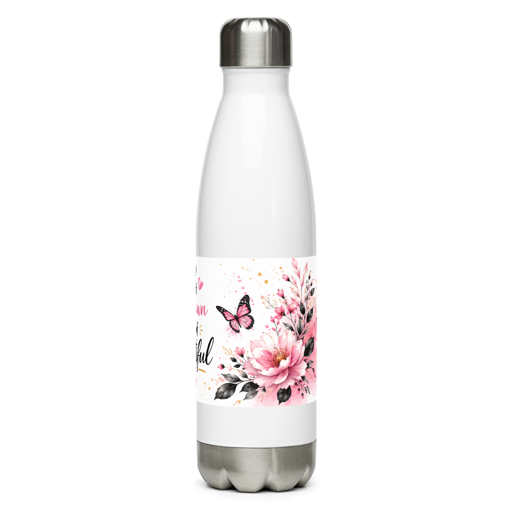 Beautiful Floral Water Bottle Wrap Design thumbnail 3