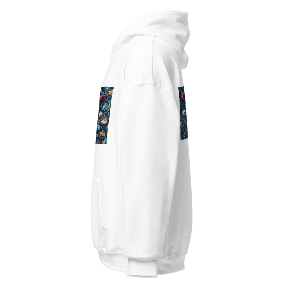 unisex heavy blend  hoodie with car theme  thumbnail 2