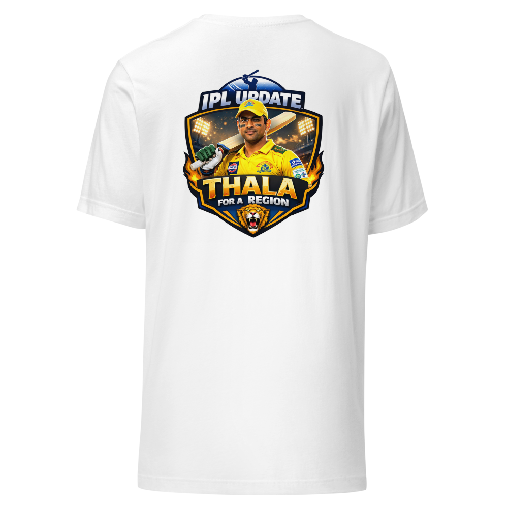 Ms dhoni logo in this t shirt for Ms dhoni fan  thumbnail 4