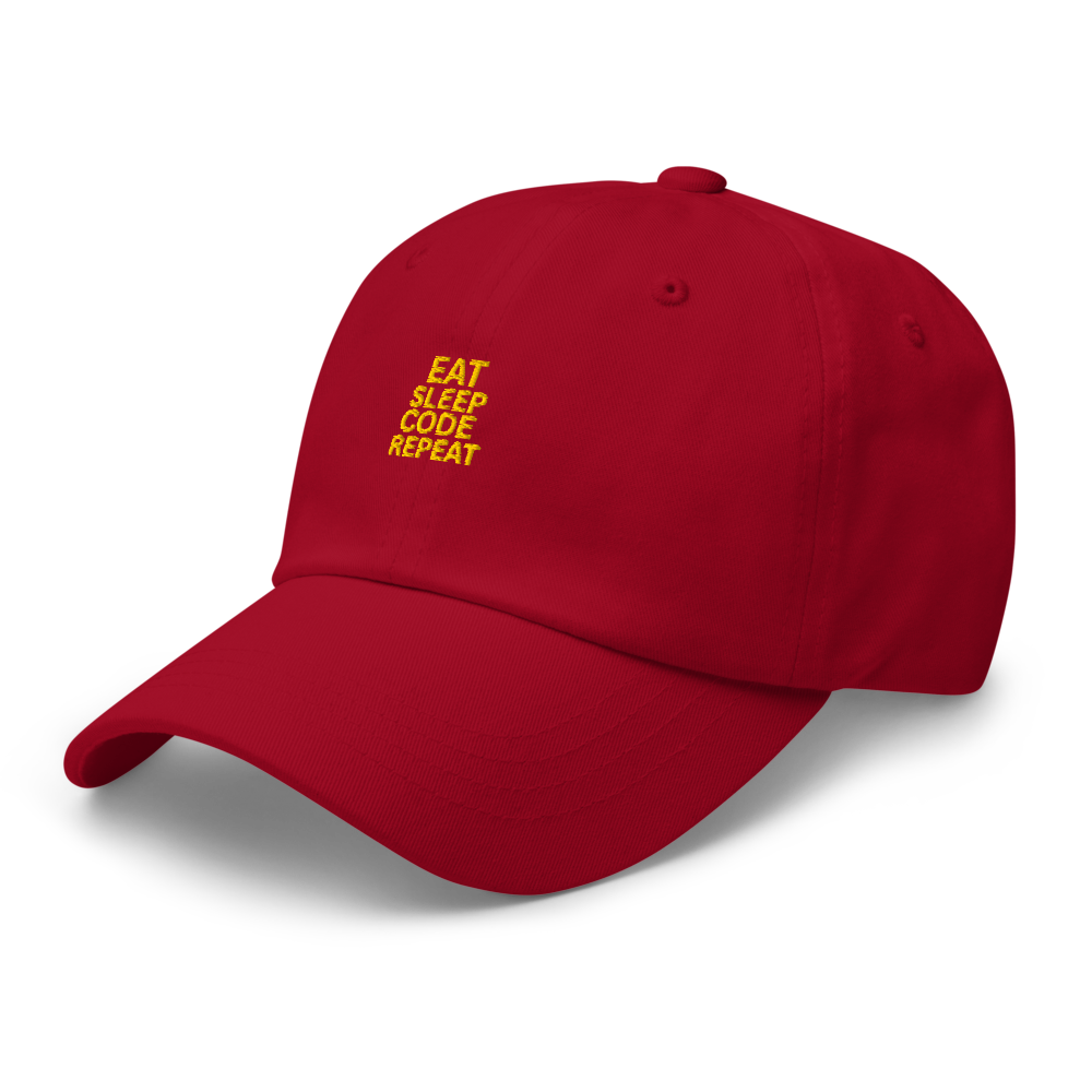 Eat Sleep Code Repeat Dad Hat Cap thumbnail 5