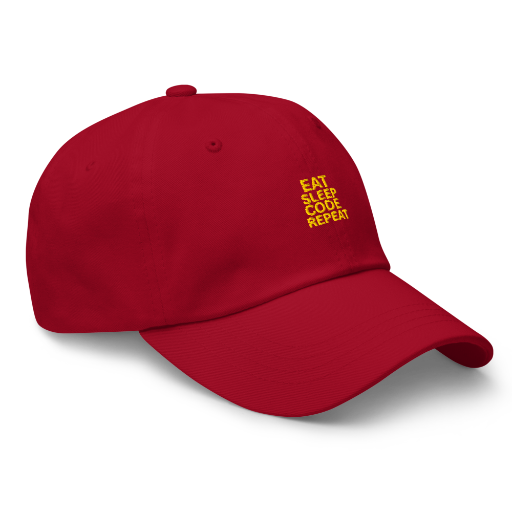 Eat Sleep Code Repeat Dad Hat Cap thumbnail 3
