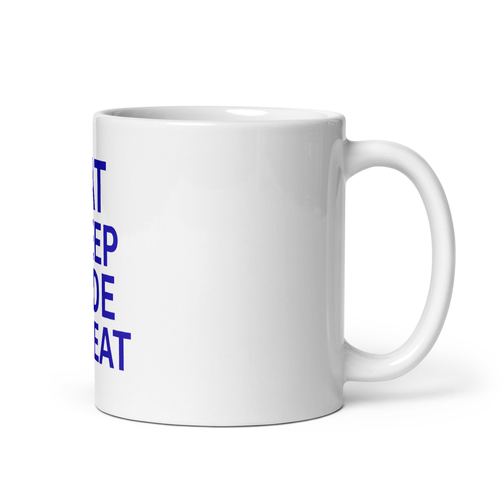 Blue Eat Sleep Code Repeat Mug thumbnail 2