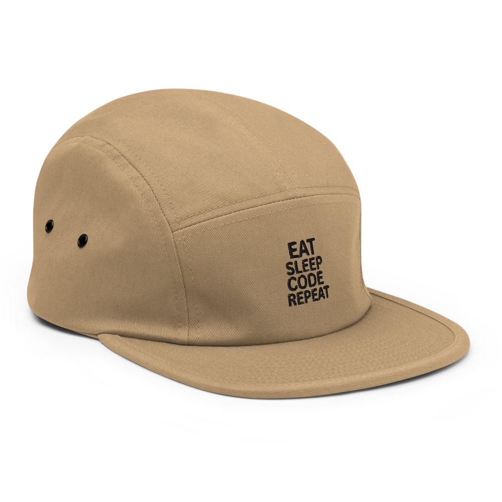 Eat Sleep Code Repeat 5 Panel Cap thumbnail 4
