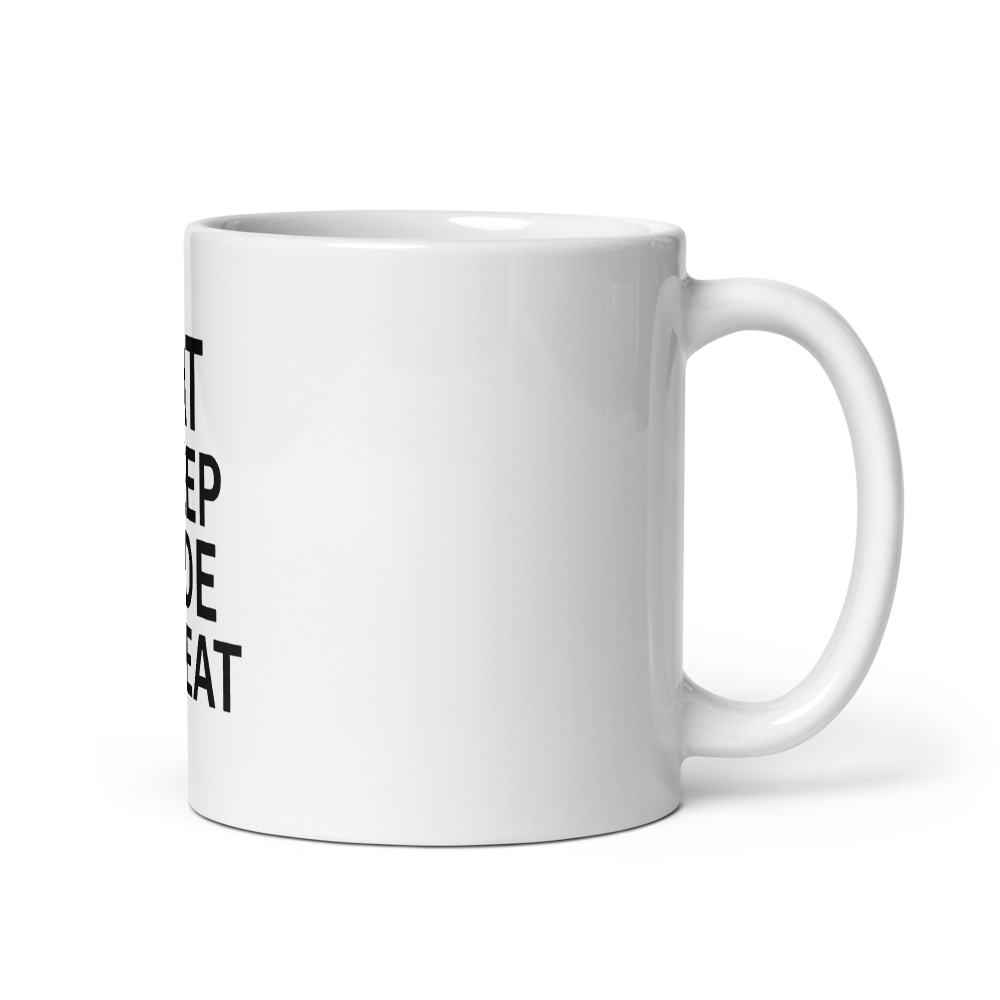 Black Eat Sleep Code Repeat Mug thumbnail 2