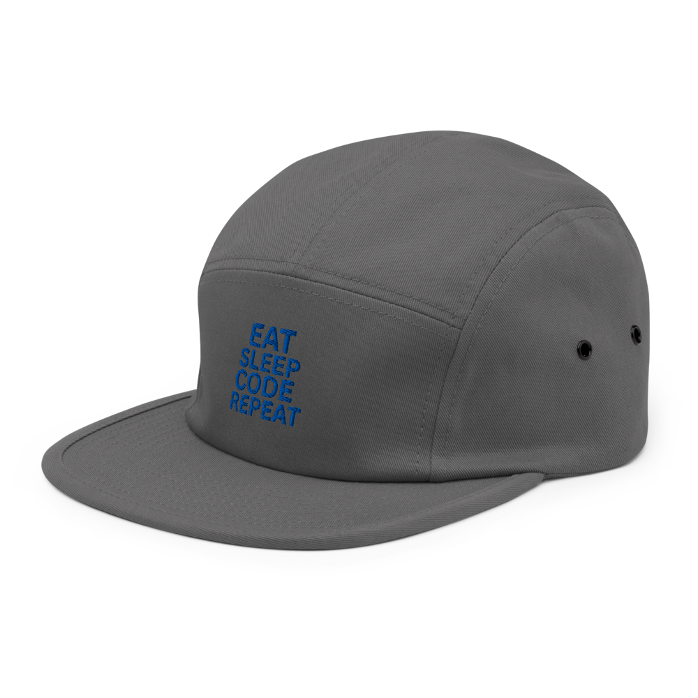 Eat Sleep Code Repeat 5 Panel Cap thumbnail 5
