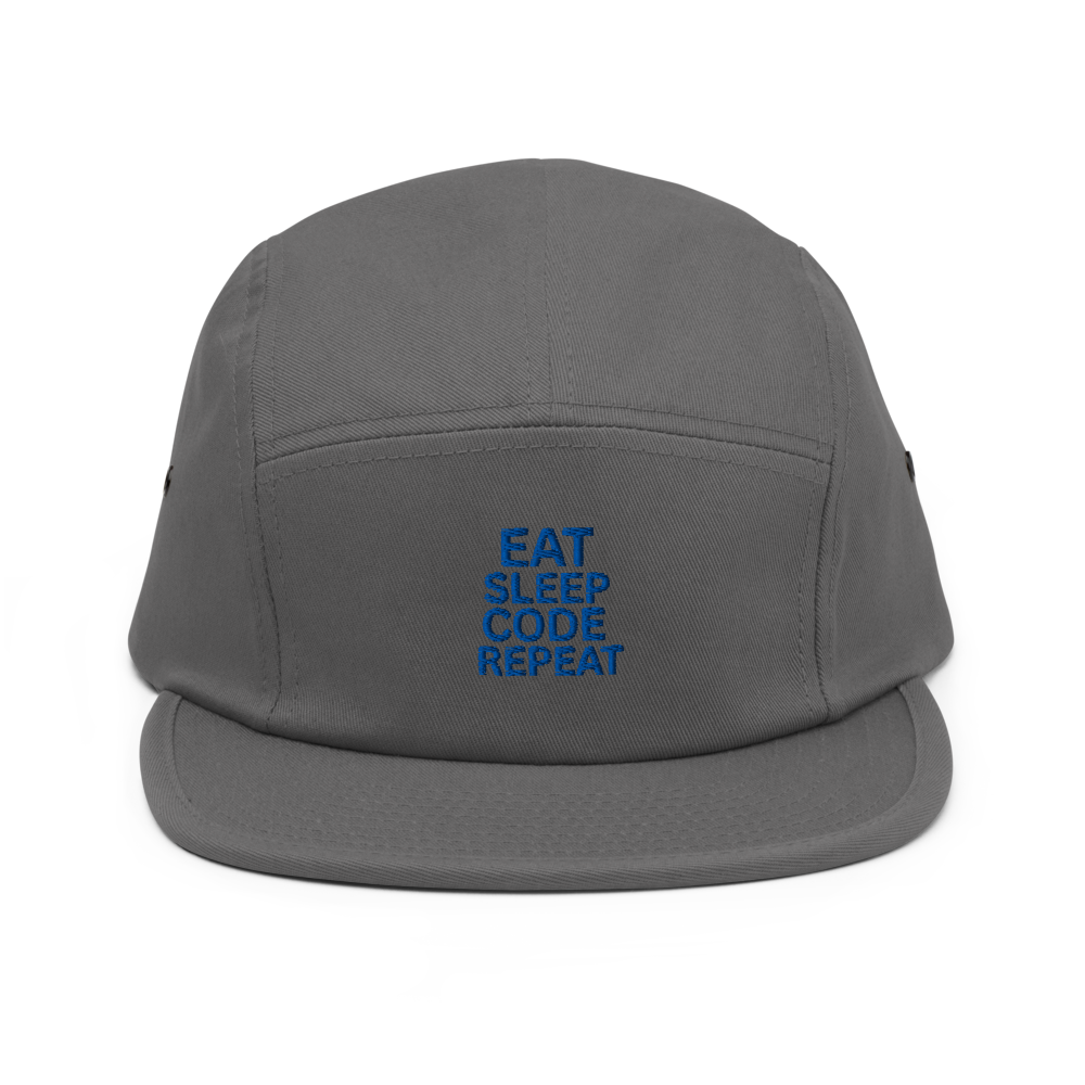 Eat Sleep Code Repeat 5 Panel Cap thumbnail 2