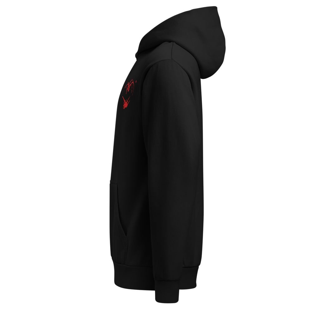 Unisex Urban Red Graphic Hoodie - Premium Streetwe thumbnail 3