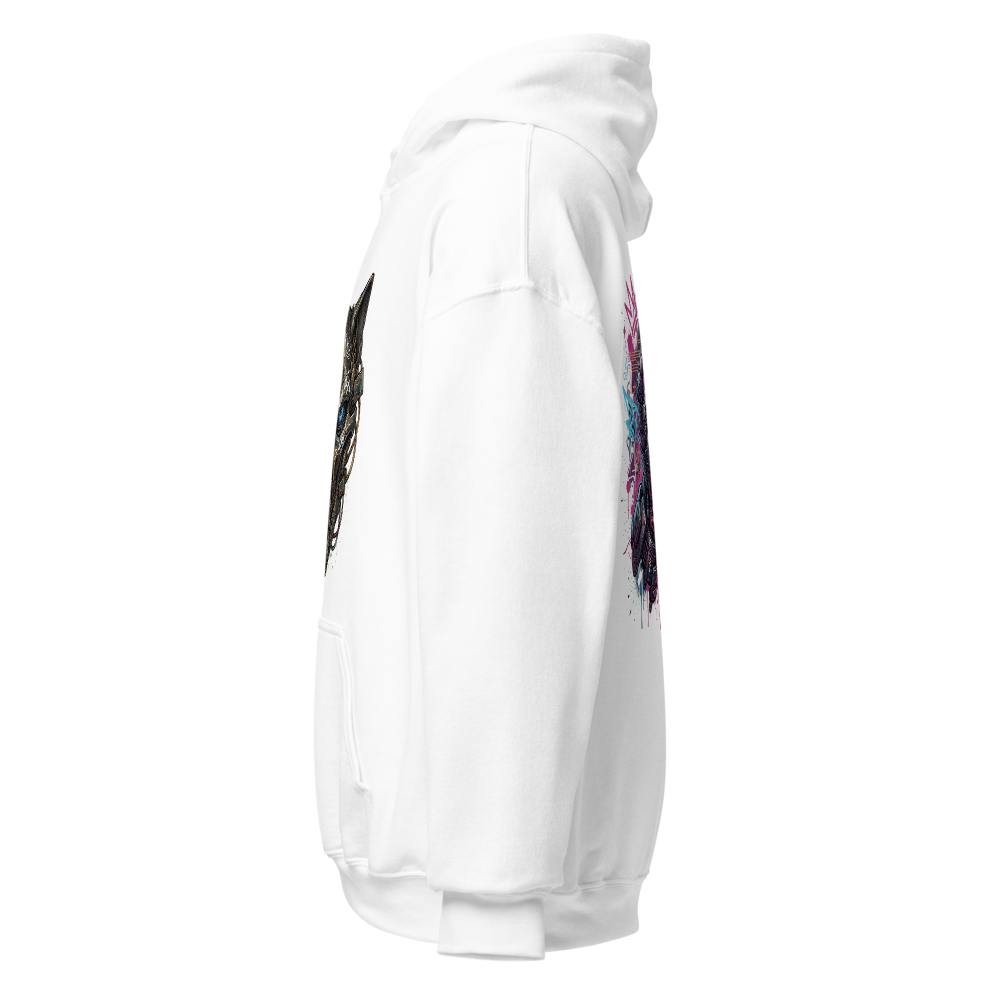 Cyber Wolf Hoodie – Premium Streetwear Graphic  thumbnail 2