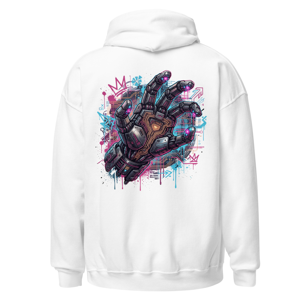 Cyber Wolf Hoodie – Premium Streetwear Graphic  thumbnail 4