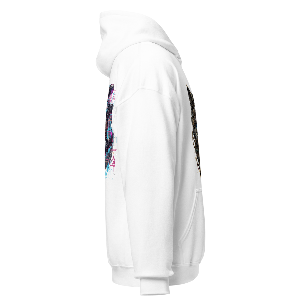 Cyber Wolf Hoodie – Premium Streetwear Graphic  thumbnail 3