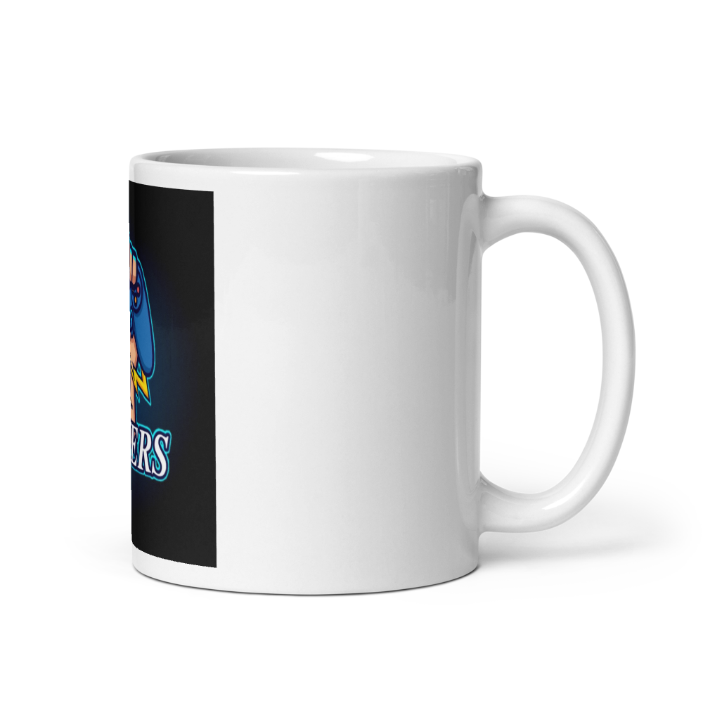 Gamers Gaming Controller Neon Esports Logo Mug thumbnail 2