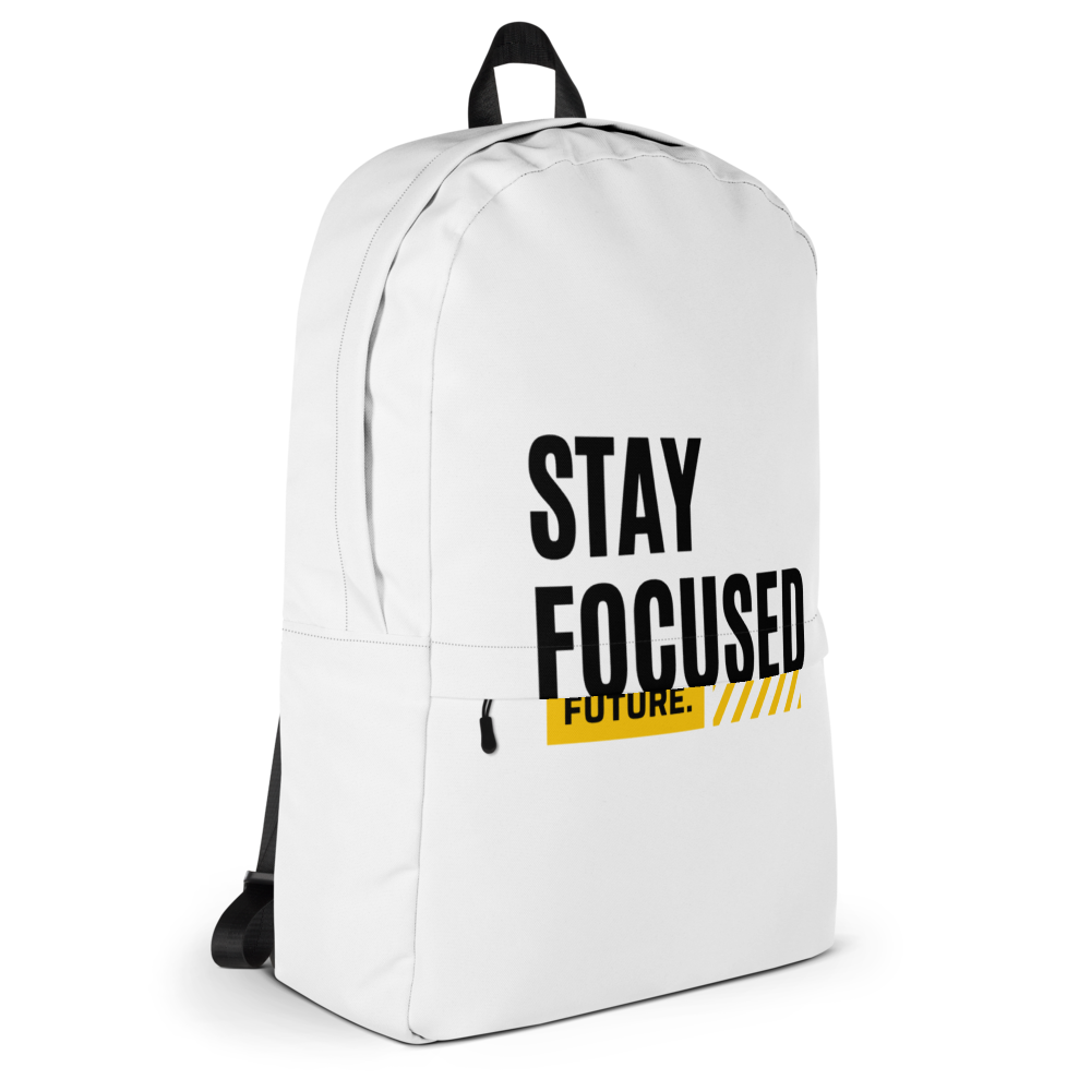 Stay Focused Inspirational All-Over Print Backpack thumbnail 4