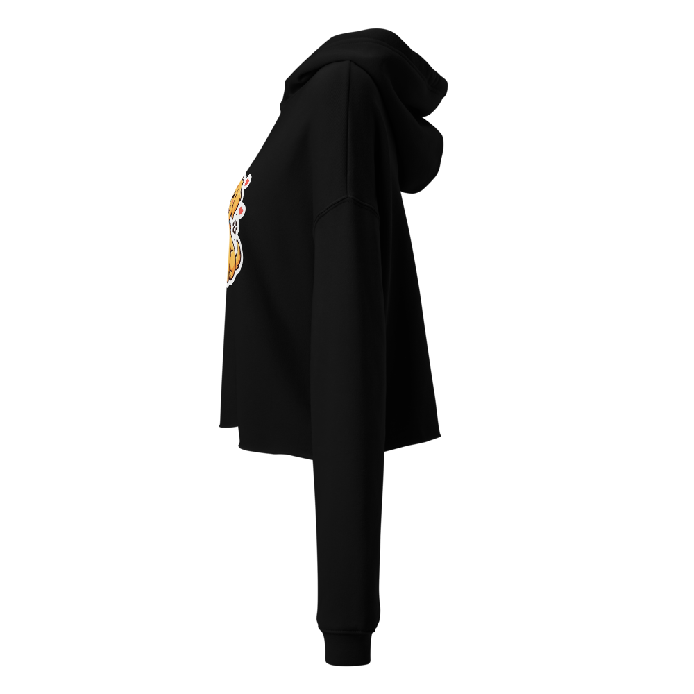 Golden Retriever Puppy Hooded Cropped Sweater thumbnail 2