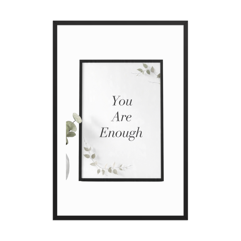 You are enough inspirational quote wall art thumbnail 2