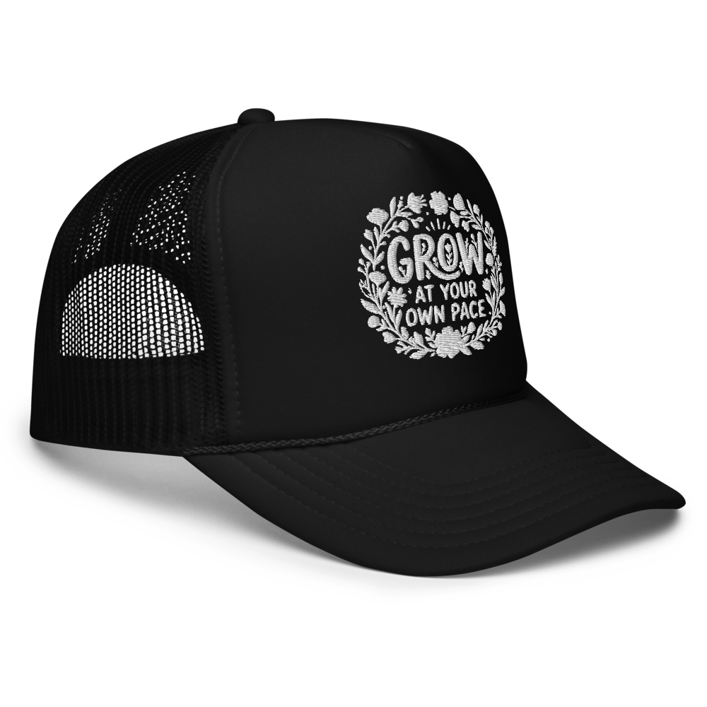 "Grow At Your Own Pace" Botanical Typography thumbnail 3