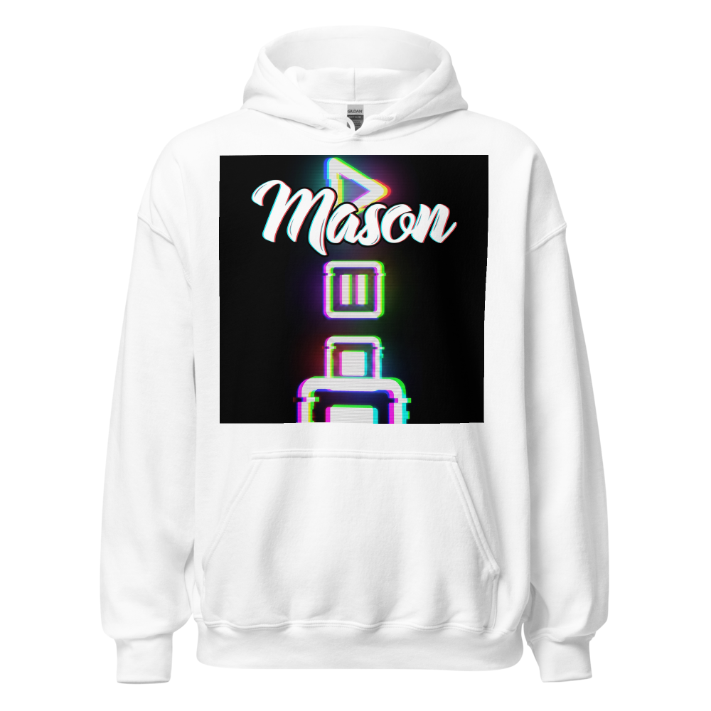 Glitched Mason heavy blend hoodie