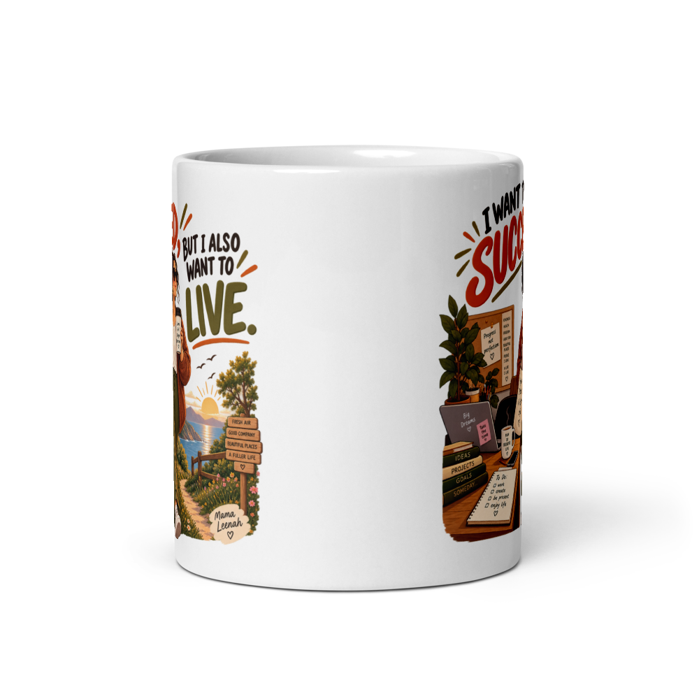 Mama Leenah – Succeed, But Also Live Mug thumbnail 2