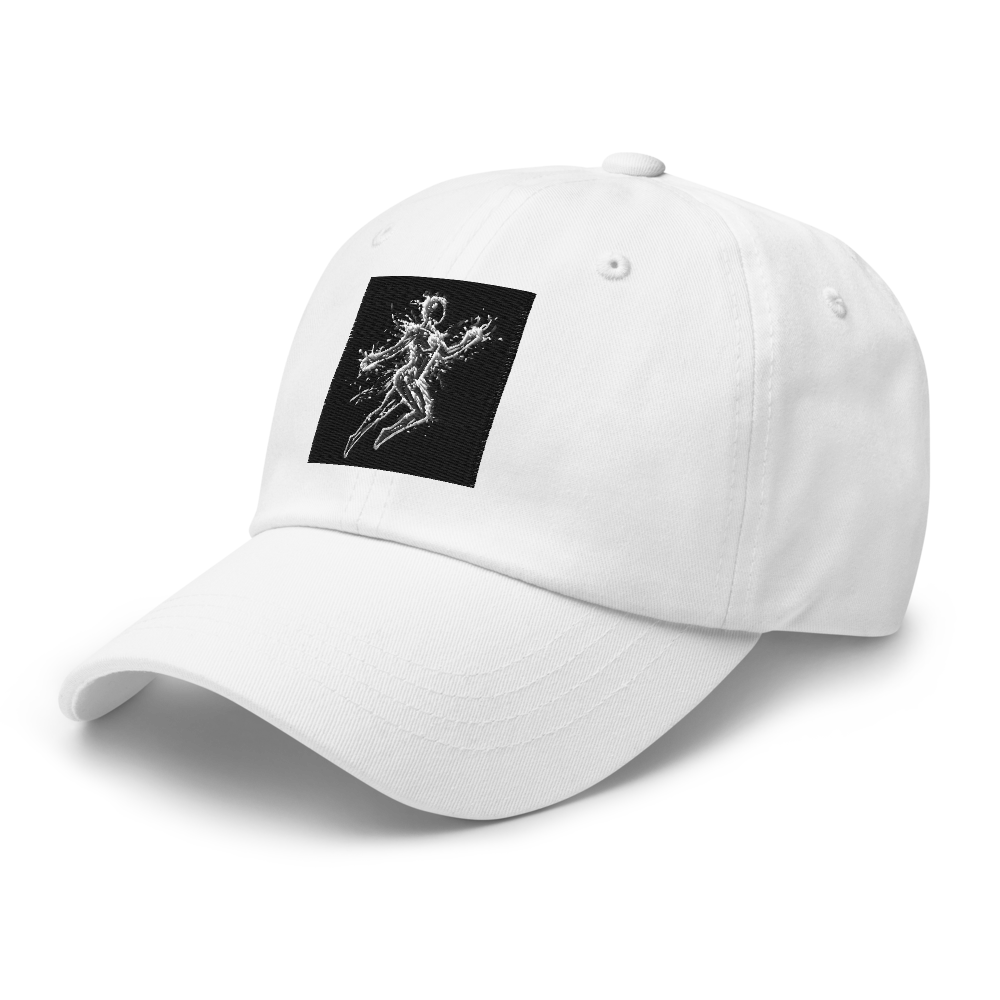 Cyberpunk Cosmic Energy Figure Minimalist Dad Hat thumbnail 5