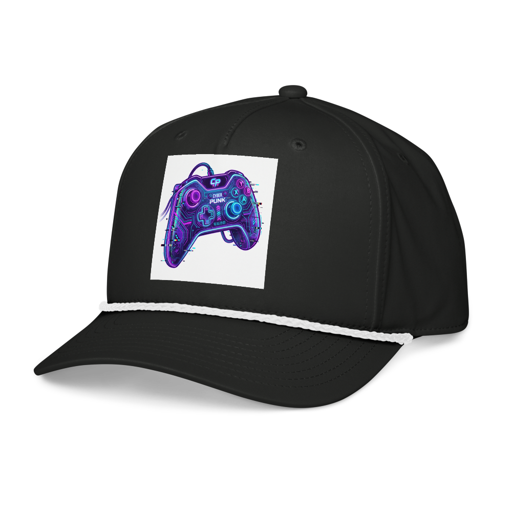 Cyberpunk Gamer Controller Rope Cap Hat thumbnail 3