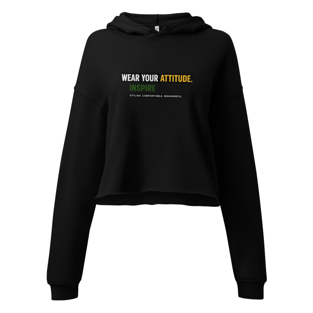 Wear Your Attitude Women's Cropped Hoodie