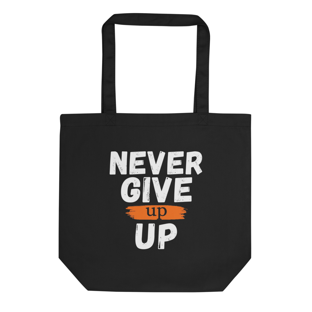 NEVER GIVE UP KEEP GOING Eco Tote Bag thumbnail 2