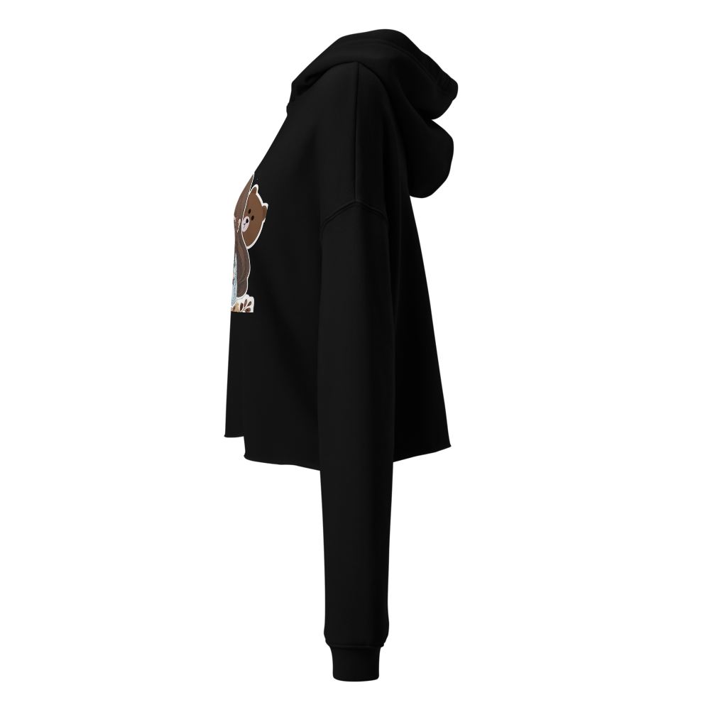 Cute Teddy Girl Cropped Hoodie thumbnail 2
