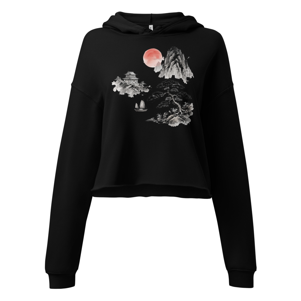 Midnight Ink Crop Hoodie thumbnail 2