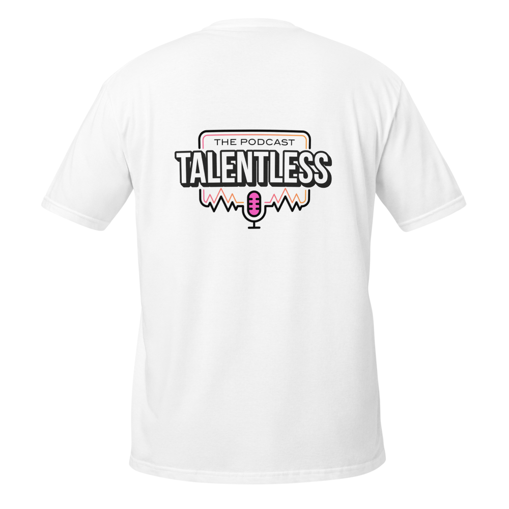 Talentless Podcast White BeeHive T-Shirt  thumbnail 2