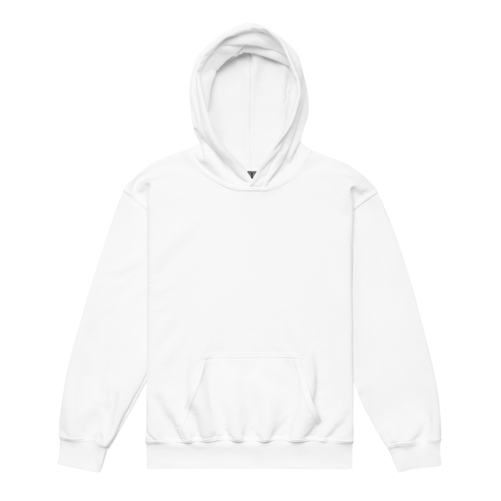 Black Skull Graphic Youth Heavy Blend Hoodie thumbnail 2