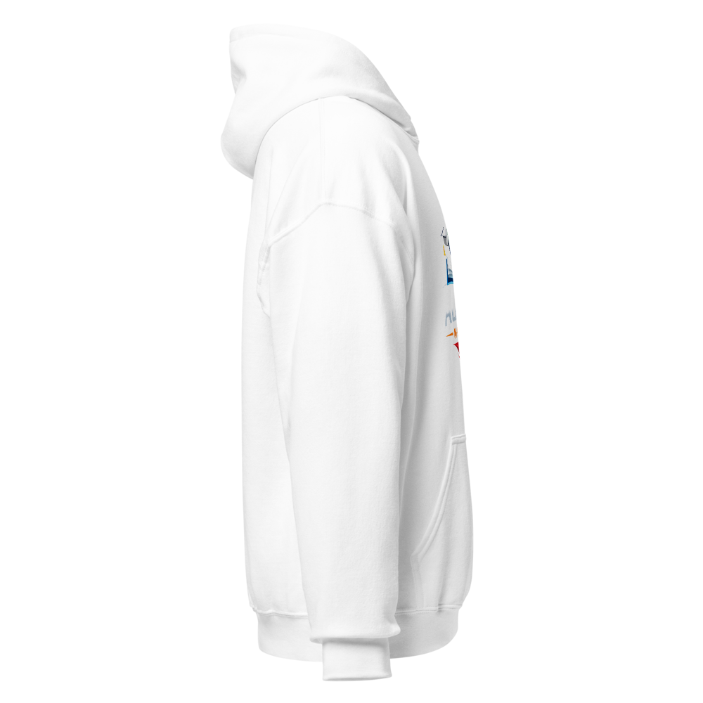 Hoodie blanc unisexe - Minimaliste confortable  thumbnail 4