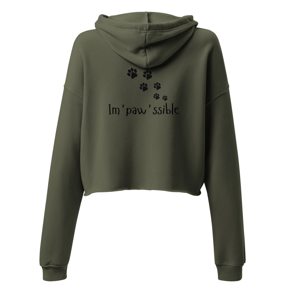 Women's Cropped Paw-some Hoodie thumbnail 3
