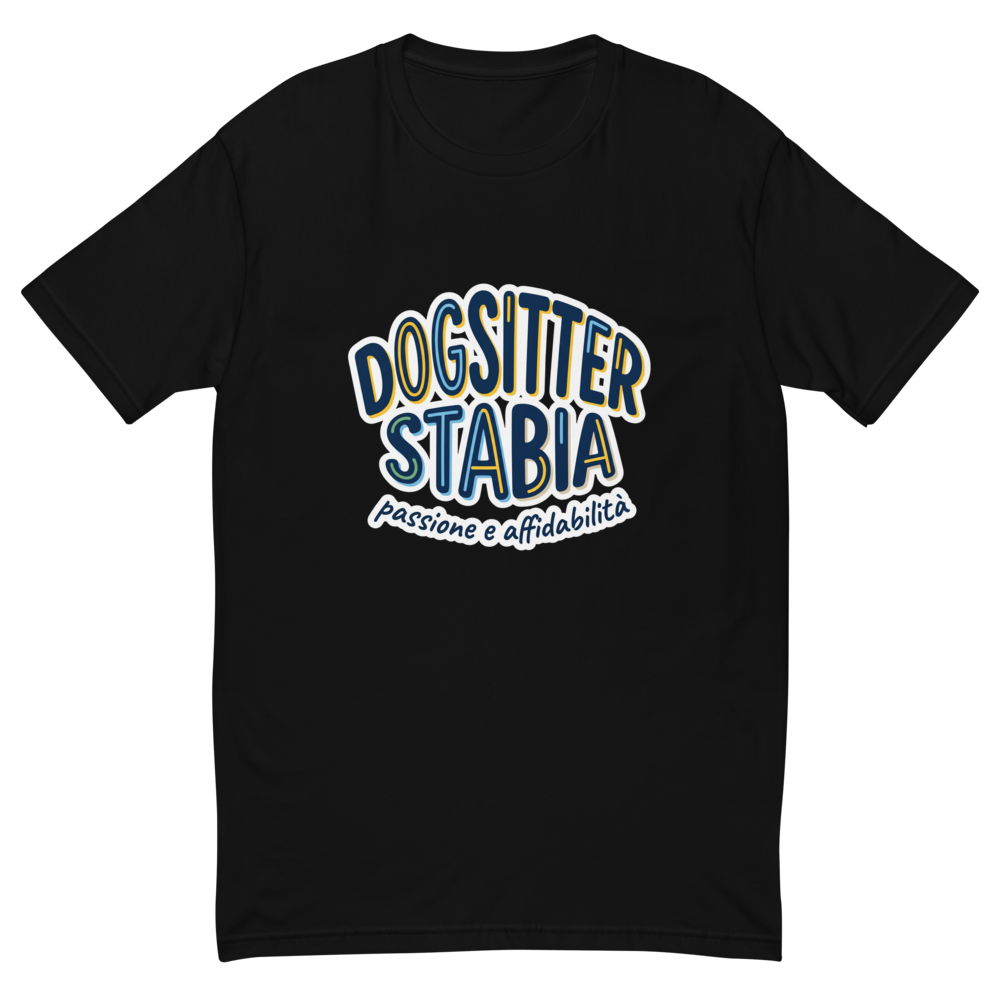 T-shirt da uomo aderente - DogSitter Stabia