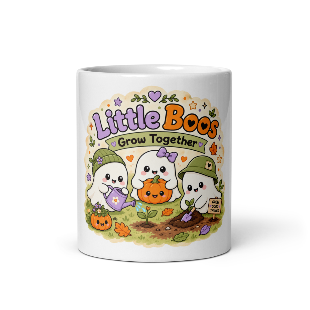 Little Boos Grow Together Halloween Mug thumbnail 2