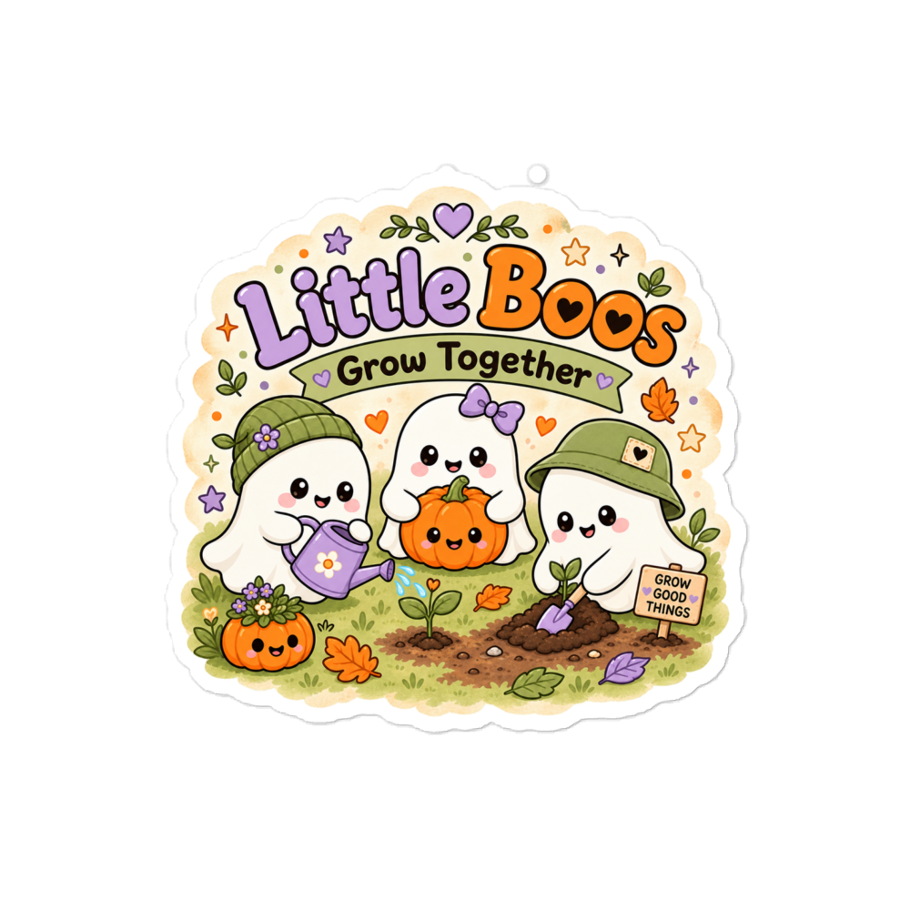 Little Boos Grow Together Halloween Sticker