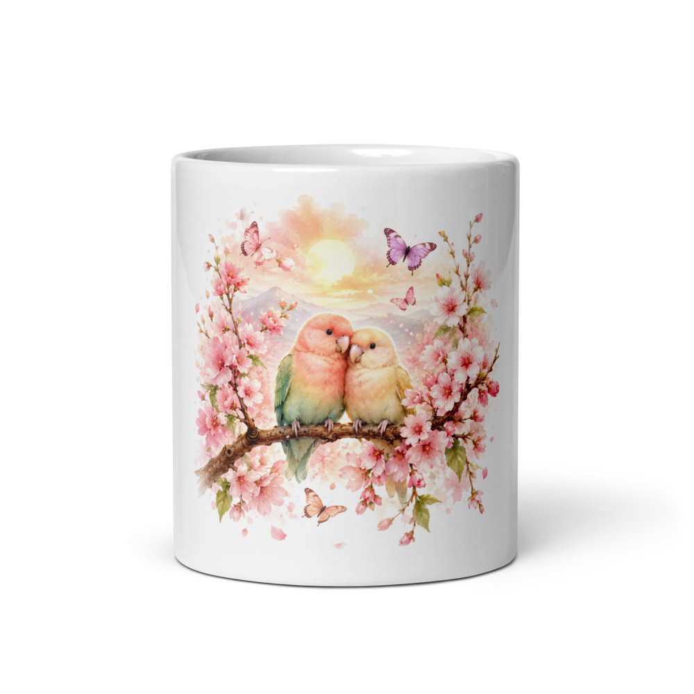 White Glossy Lovable Mug thumbnail 3