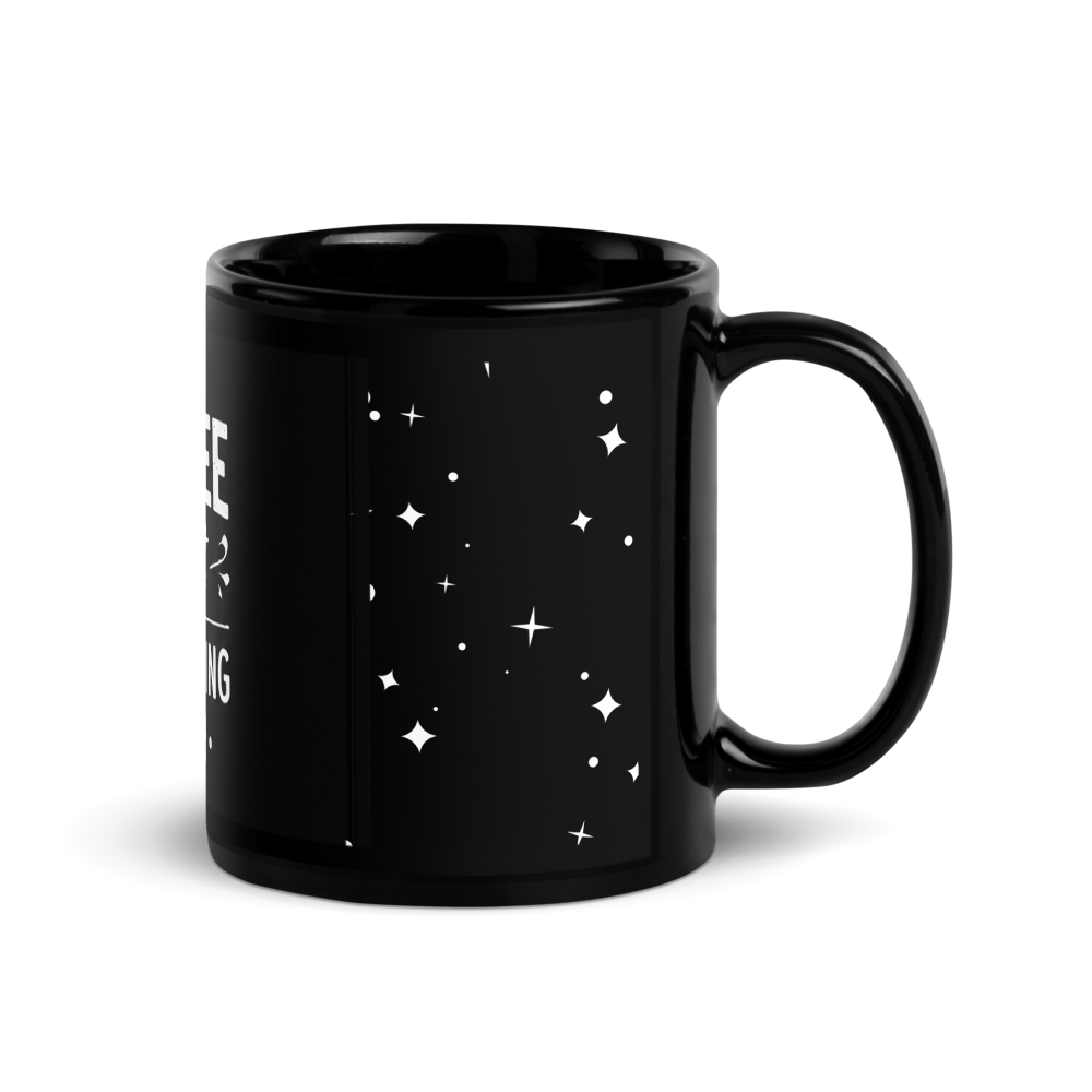 Black Glossy Coffee Mug thumbnail 2