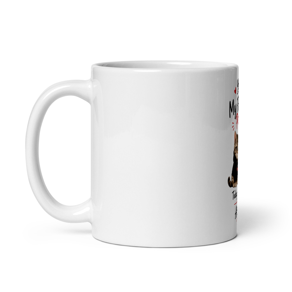 White Glossy Lovable Mug thumbnail 3
