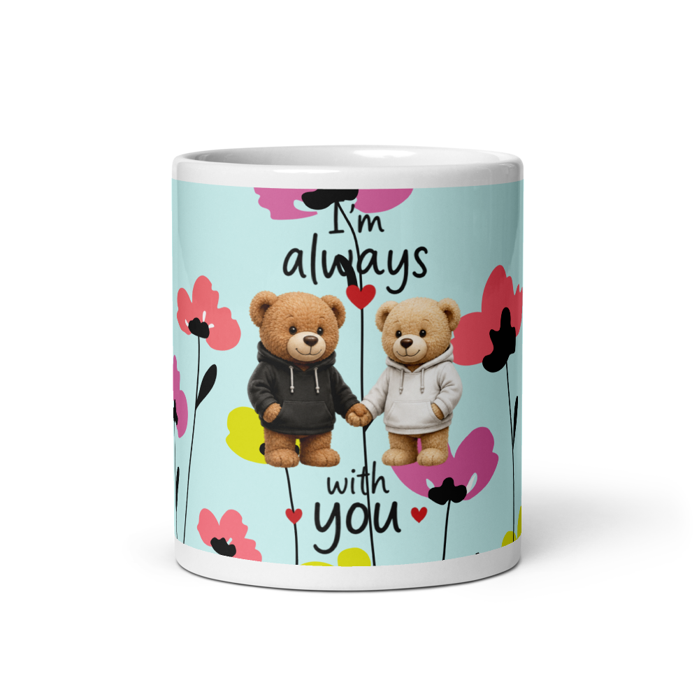 White Glossy Lovable Mug thumbnail 3