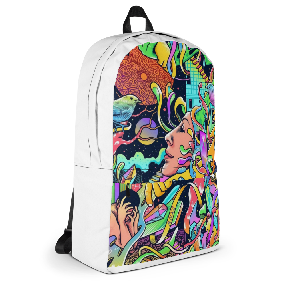 Colorful Surreal Abstract Art Tote Bag thumbnail 4