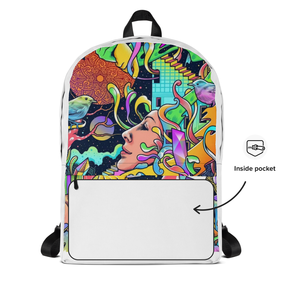Colorful Surreal Abstract Art Tote Bag thumbnail 2