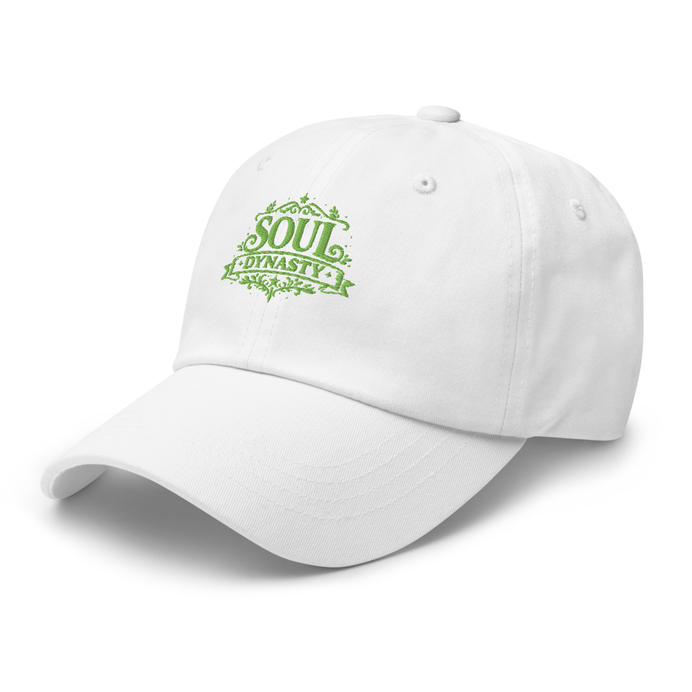 Soul Dynasty Embroidered White Baseball Cap | Sty thumbnail 5
