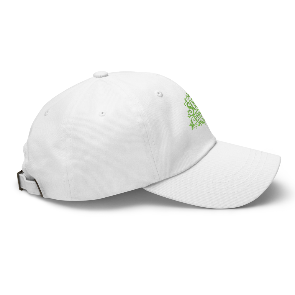 Soul Dynasty Embroidered White Baseball Cap | Sty thumbnail 2