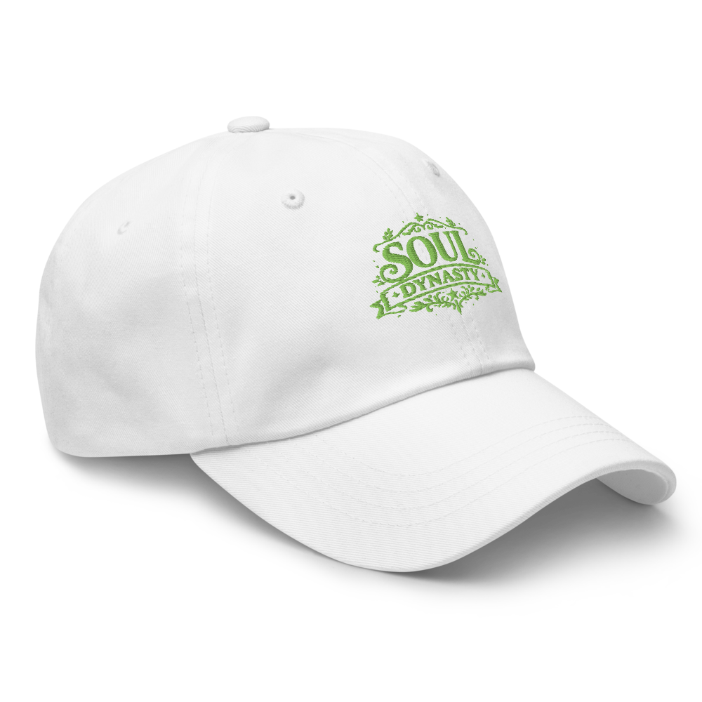 Soul Dynasty Embroidered White Baseball Cap | Sty thumbnail 3