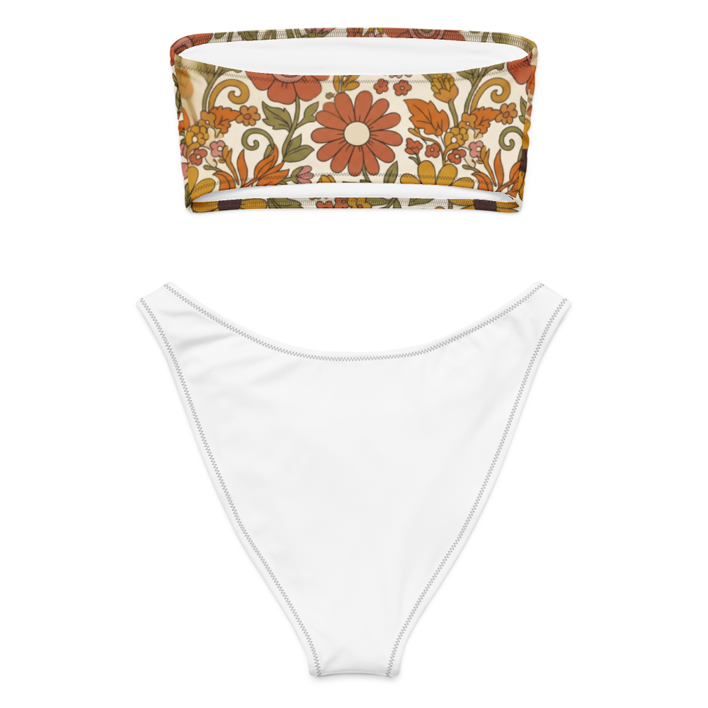 Women's All-Over Print Recycled Bandeau Bikini Set thumbnail 2