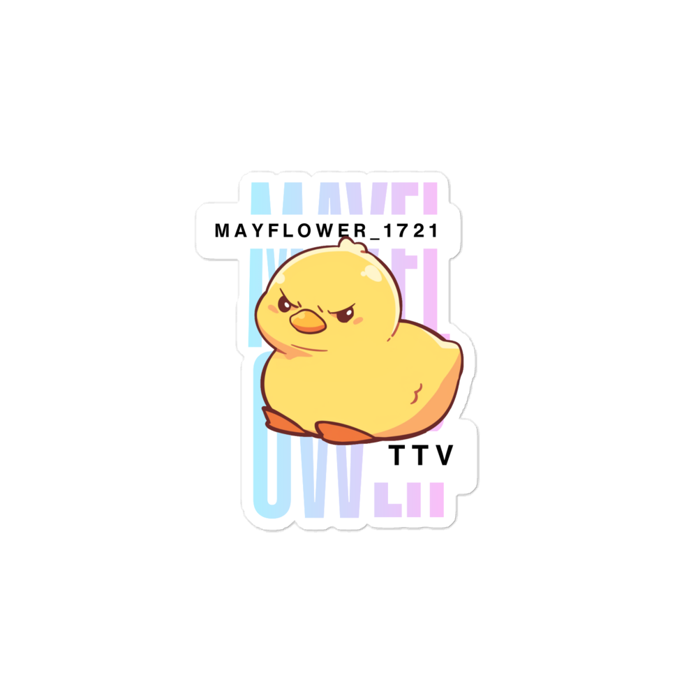 Cotton Candy Duck Sticker