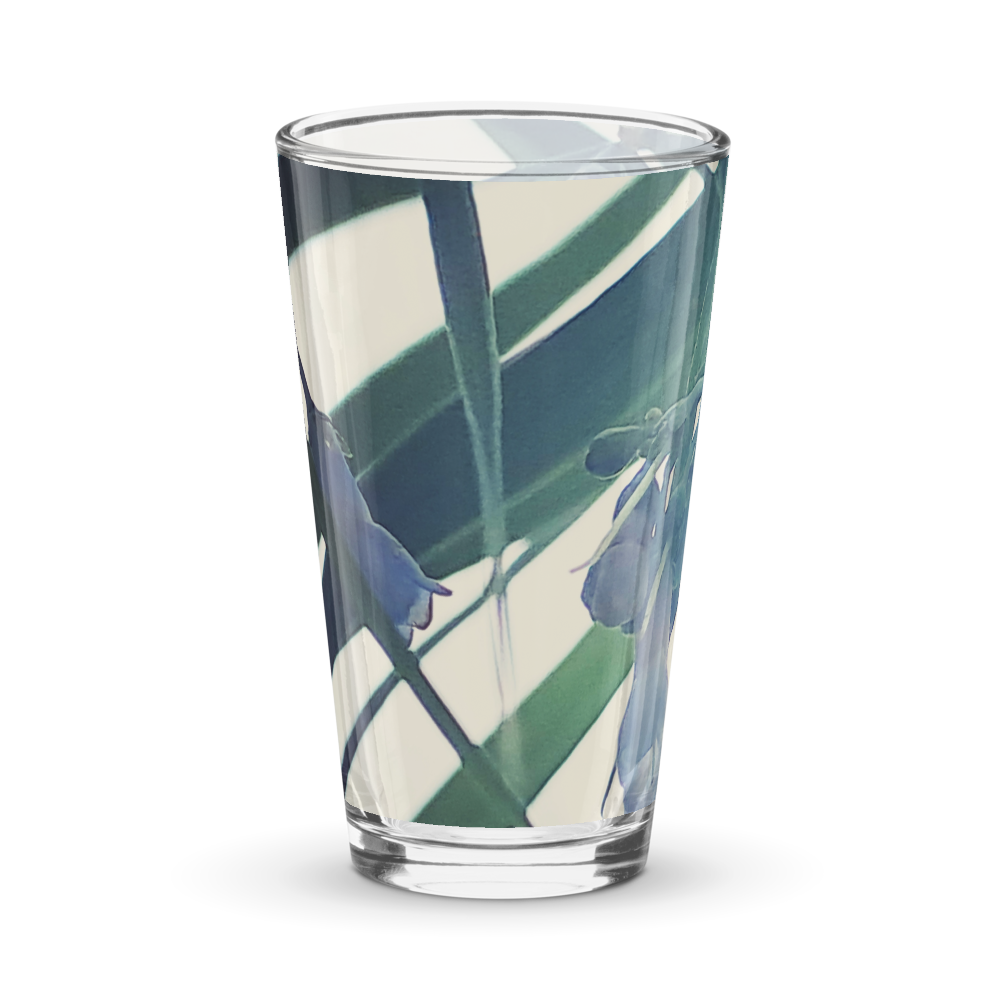 Fairy Flower Glass cup 16oz thumbnail 3