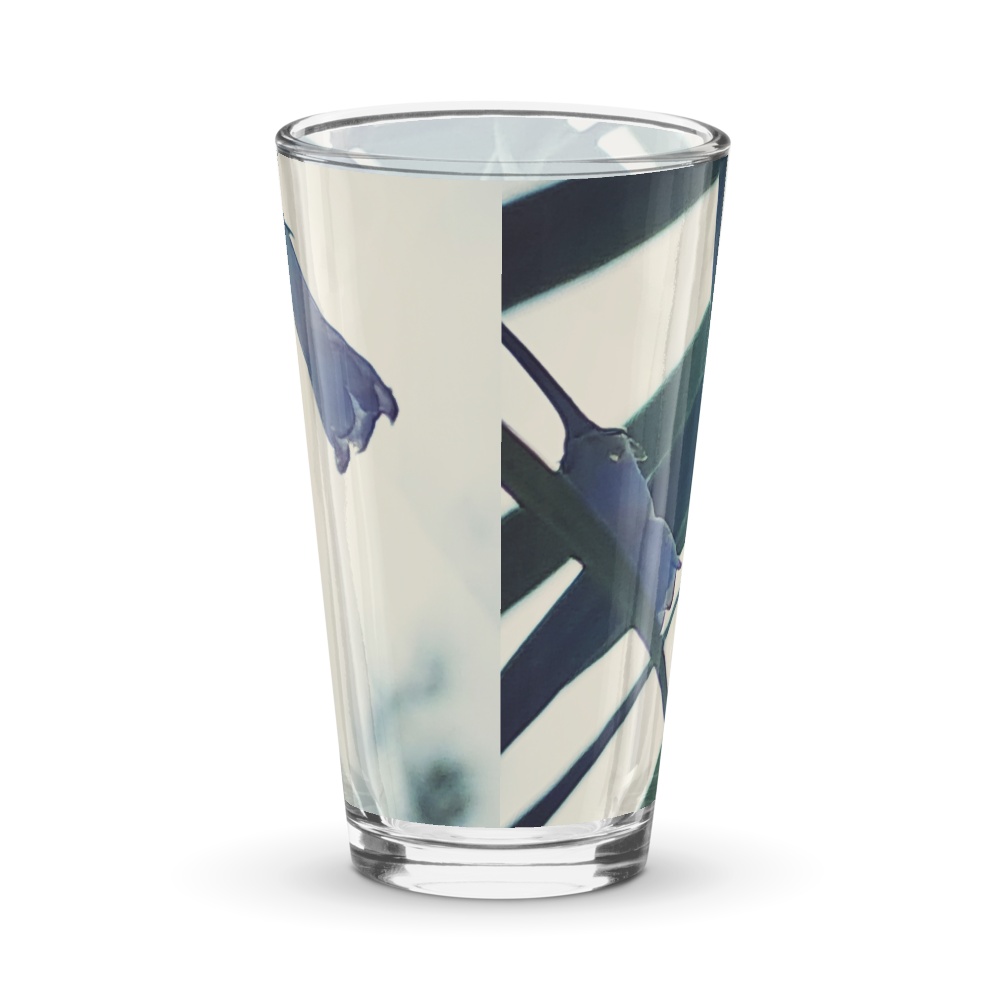 Fairy Flower Glass cup 16oz thumbnail 2