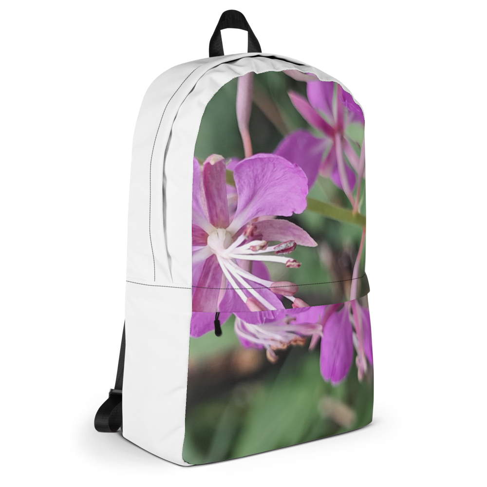 Purple flower backpack thumbnail 4