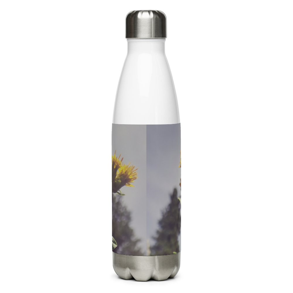 Stainless steel water bottle sunflower  thumbnail 4