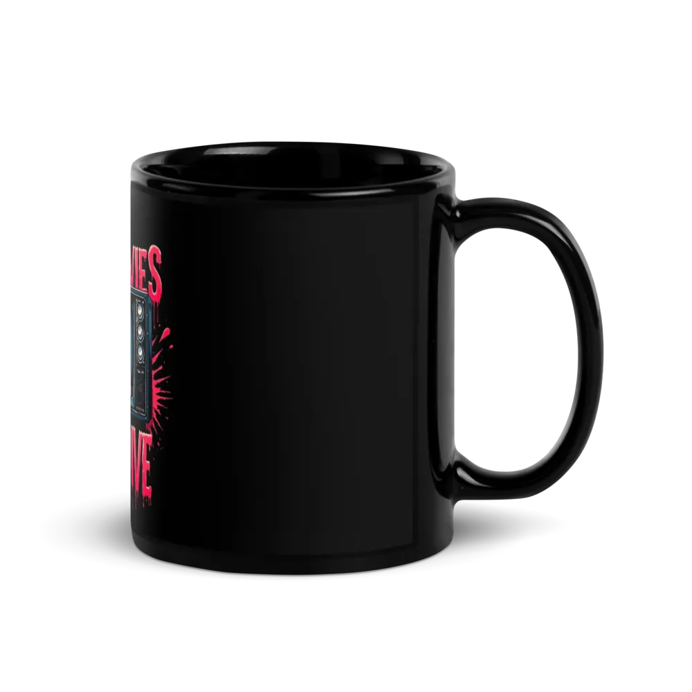 Bad Movies Deep Dive Official Logo Black Gloss Mug thumbnail 3